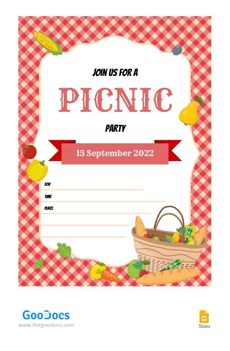 Free Red Invitation Picnic Template Thegoodocs