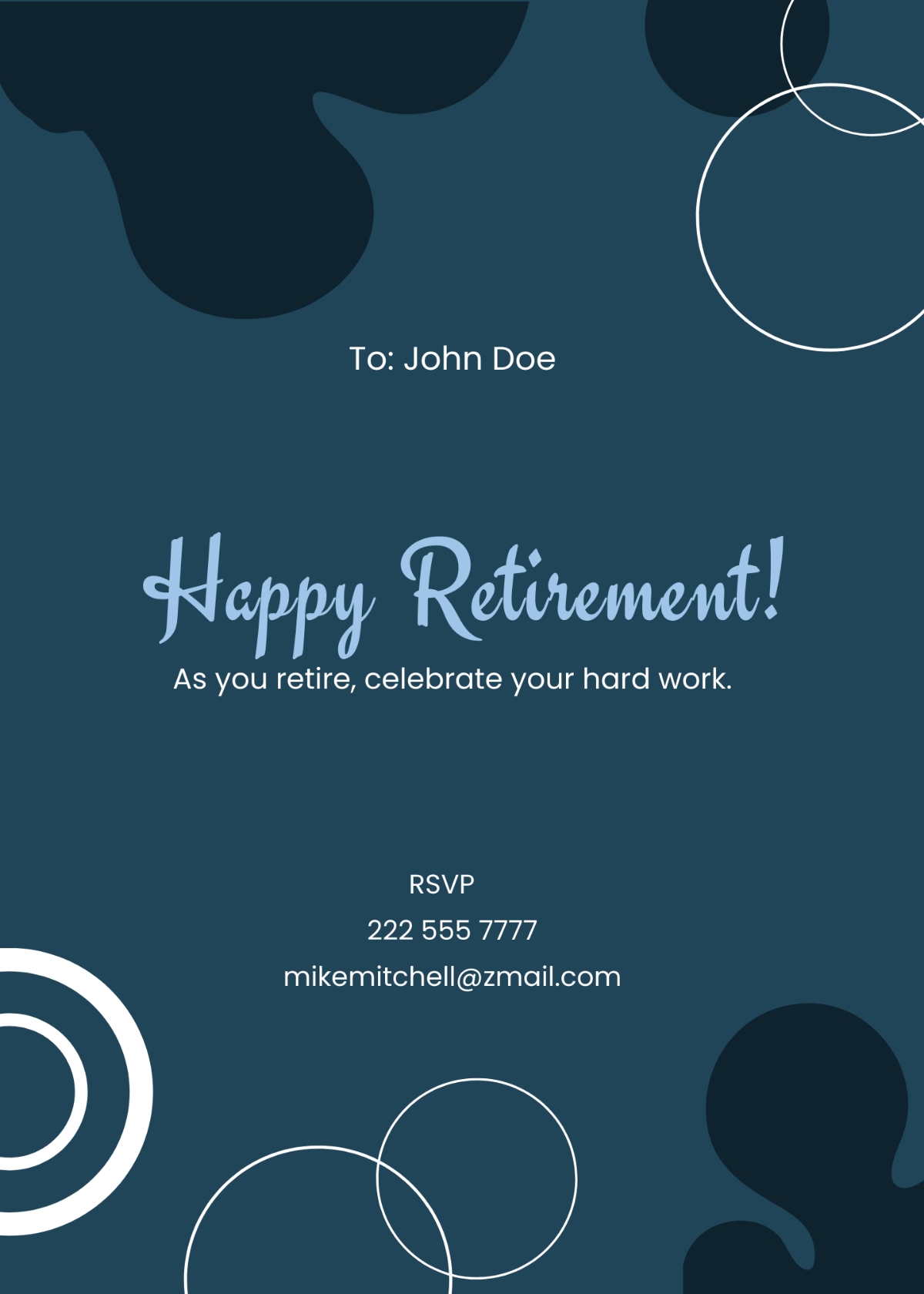 Free Retirement Card Templates Editable And Printable