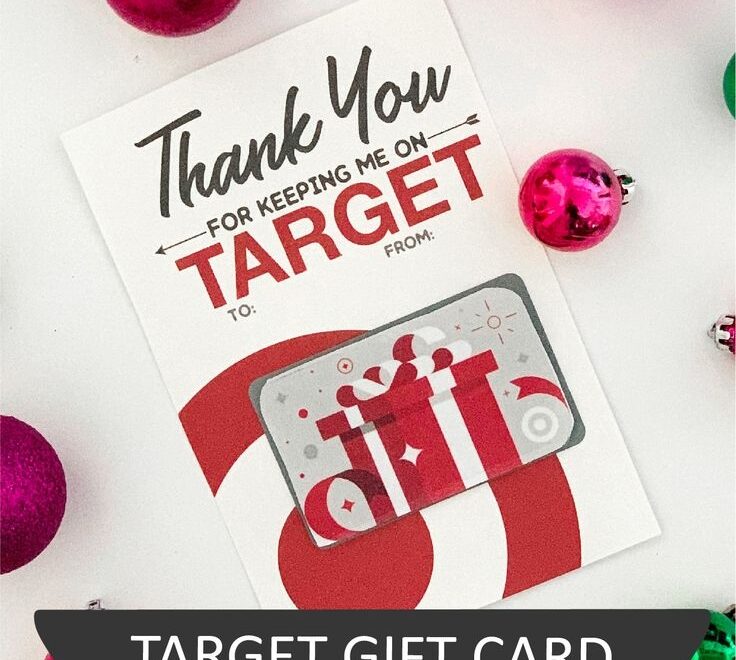 Free Target Gift Card Printable Great Gift Card Idea Teacher Appreciation