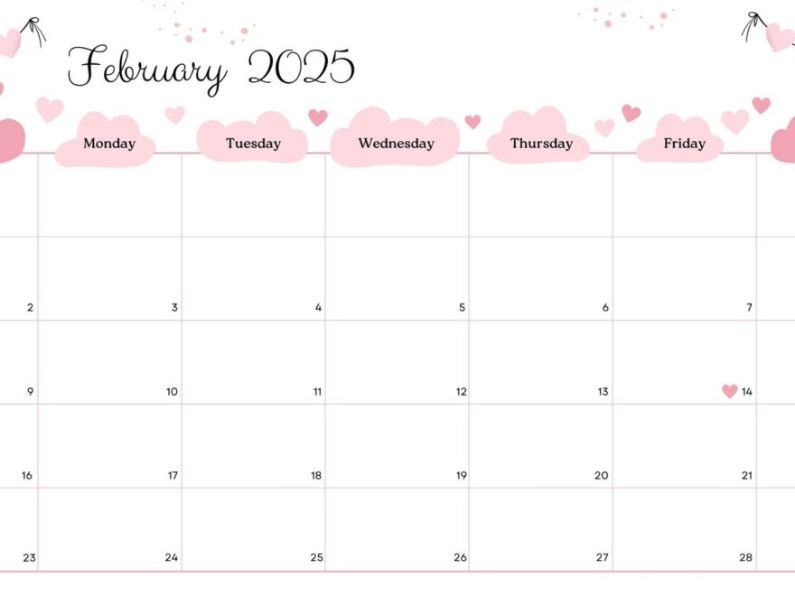 Free To Customize February 2025 Calendar Templates Canva