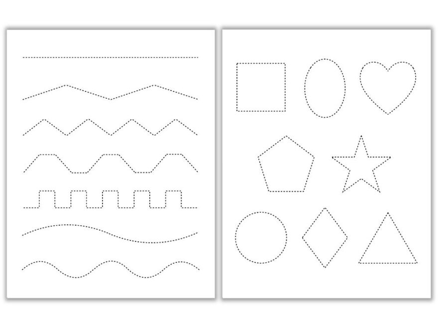 Free Tracing Cutting Worksheets The Craft at Home Family