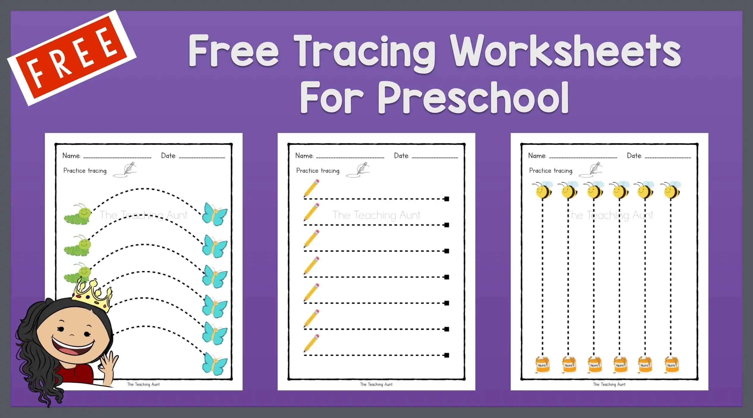 Printable Tracing Worksheets For Two Year Olds