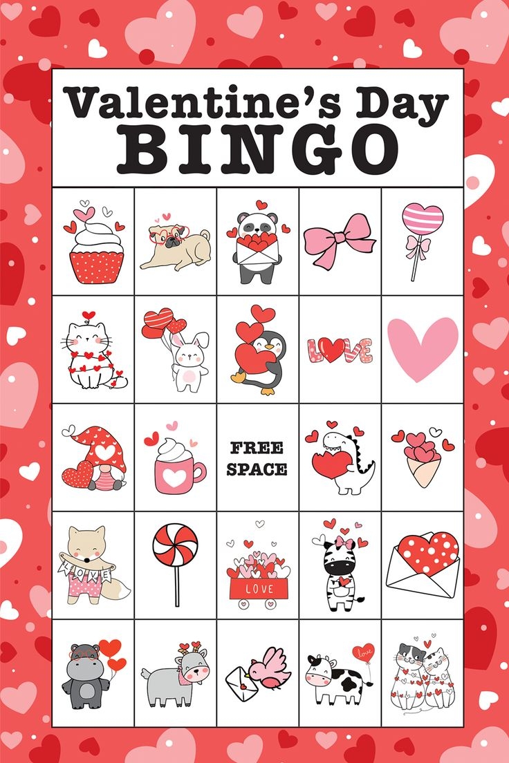 Printable Valentine Bingo Game Cards