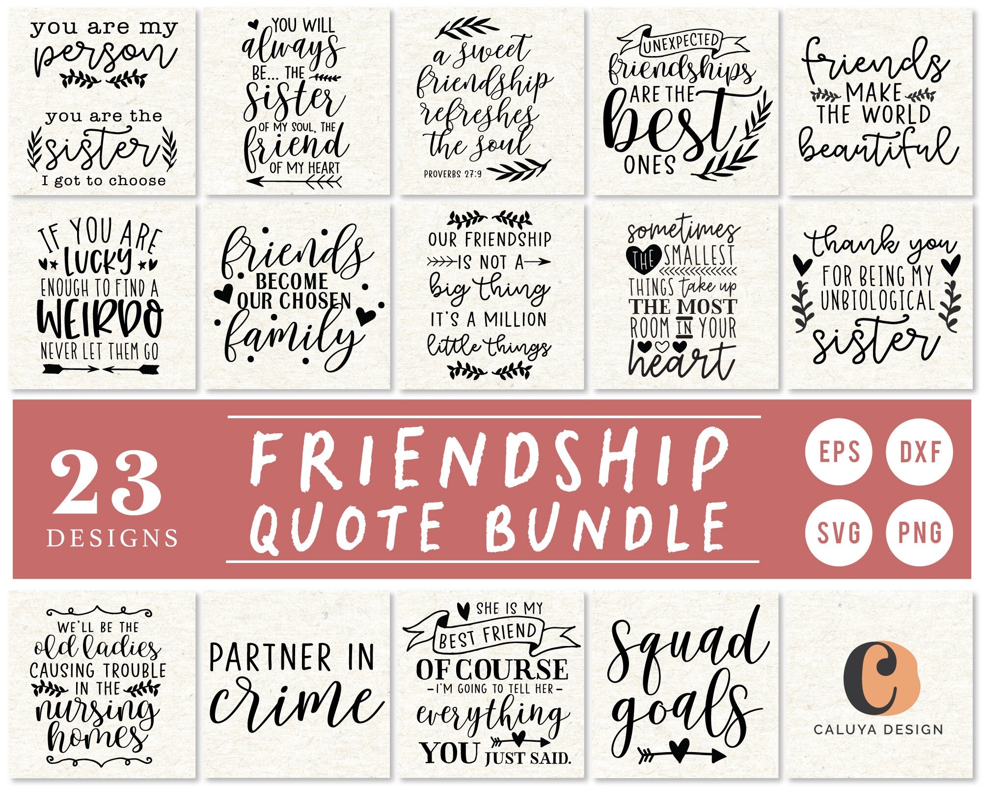 Friendship Quote Bundle Funny BFF Quote SVG Quote Cut File For Cricut And Cameo Silhouette Friend Quote Funny Quote PNG Printable Etsy de