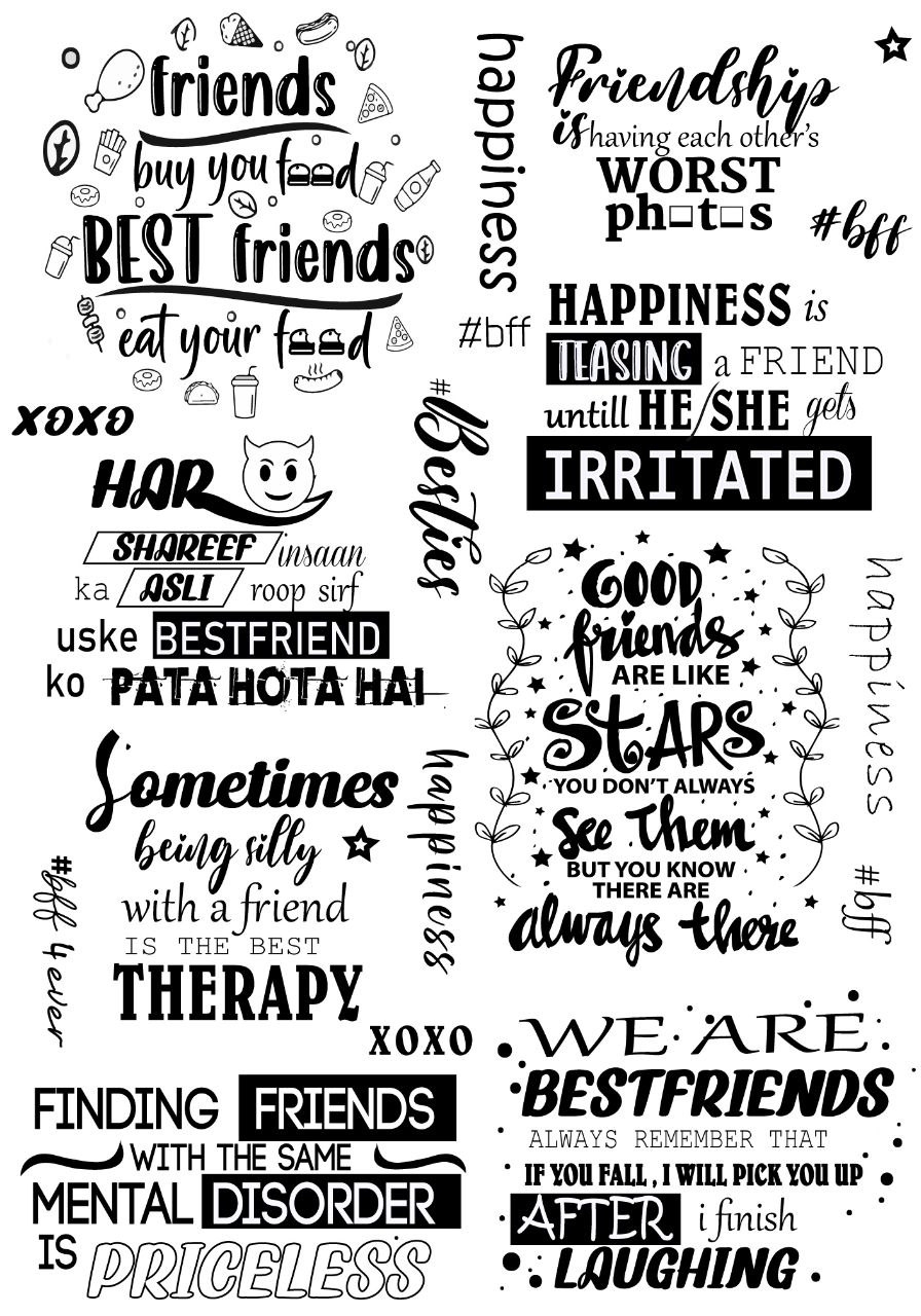 Friendship Quotes Instant Transfer Sheets Kraftily Konnect