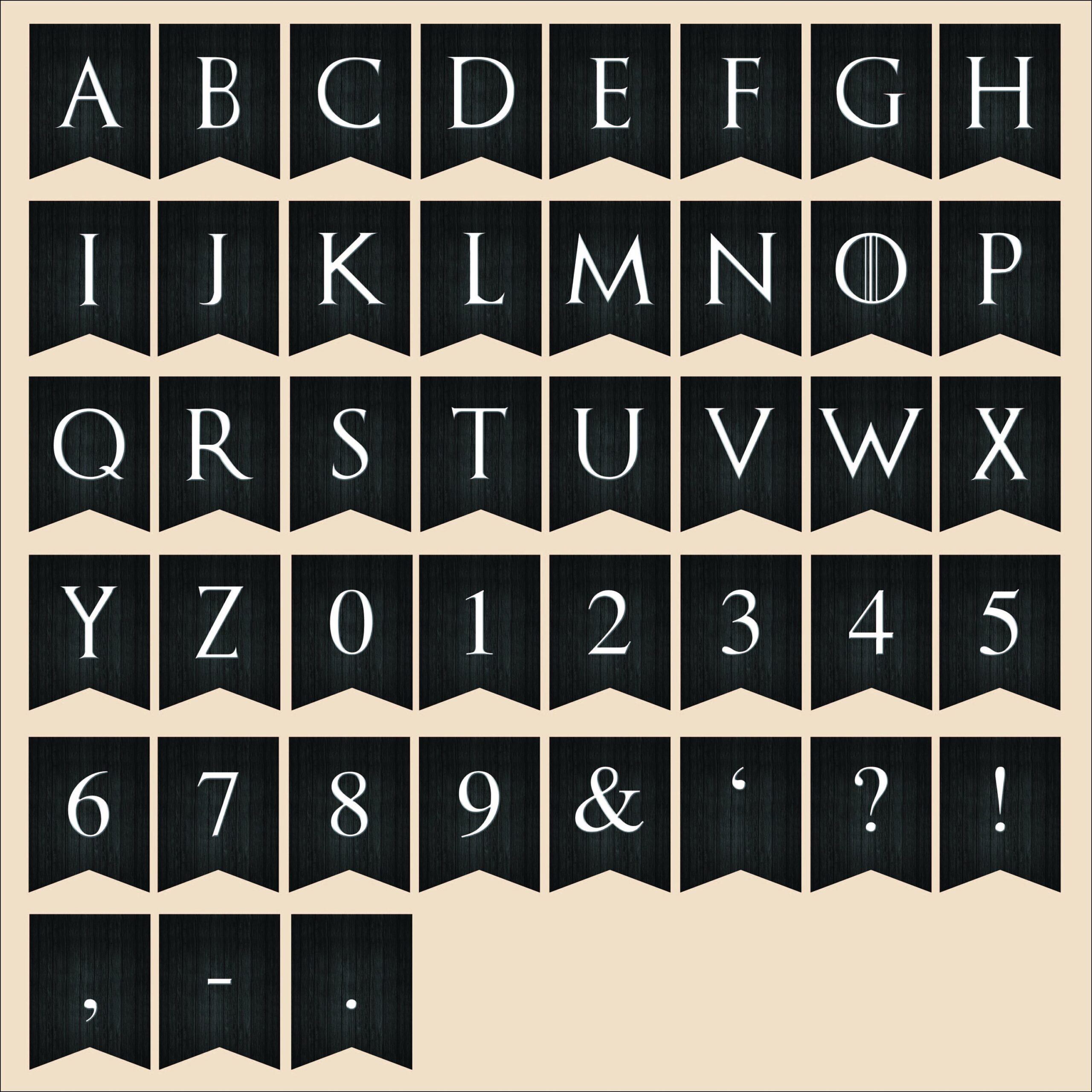 Game Of Thrones Banner Printable Free