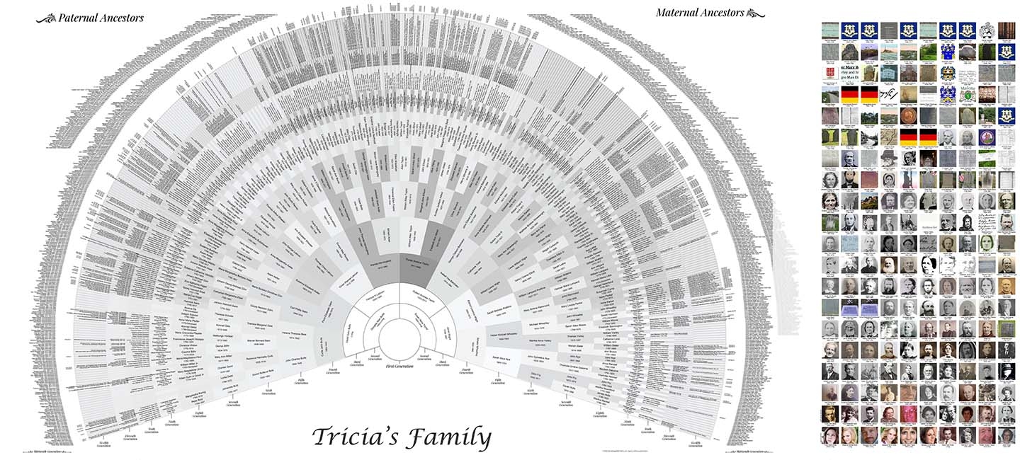 Free Printable 9 Generation Fan Chart