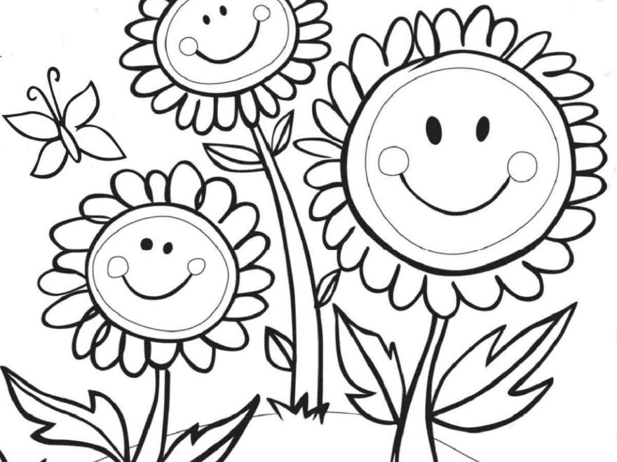 Get 20 Free Spring Coloring Pages Flowers Butterflies More
