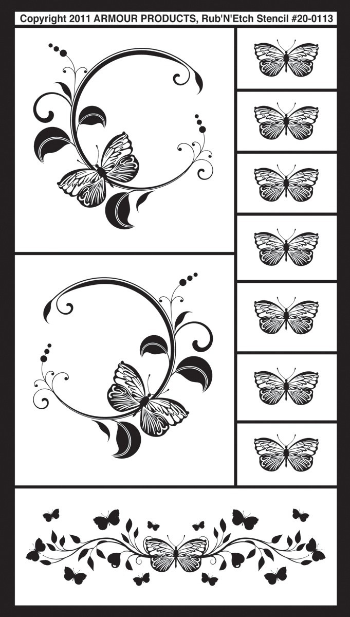 Glass Engraving Or Etching Pattern 