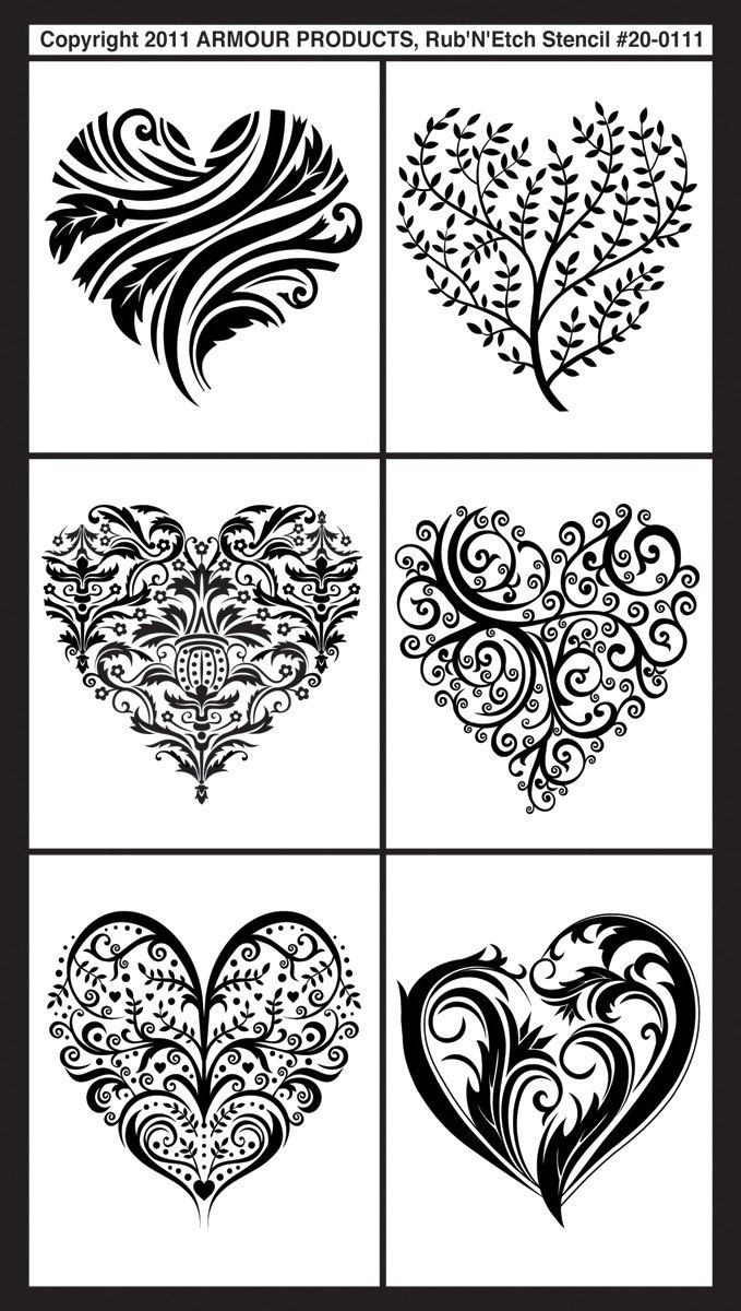 Glass Etching Or Engraving Patterns 