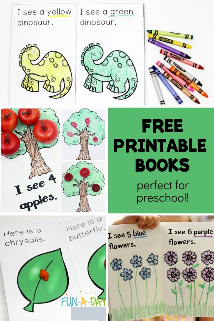 Grab These Free Printable Books For Preschool And Kindergarten