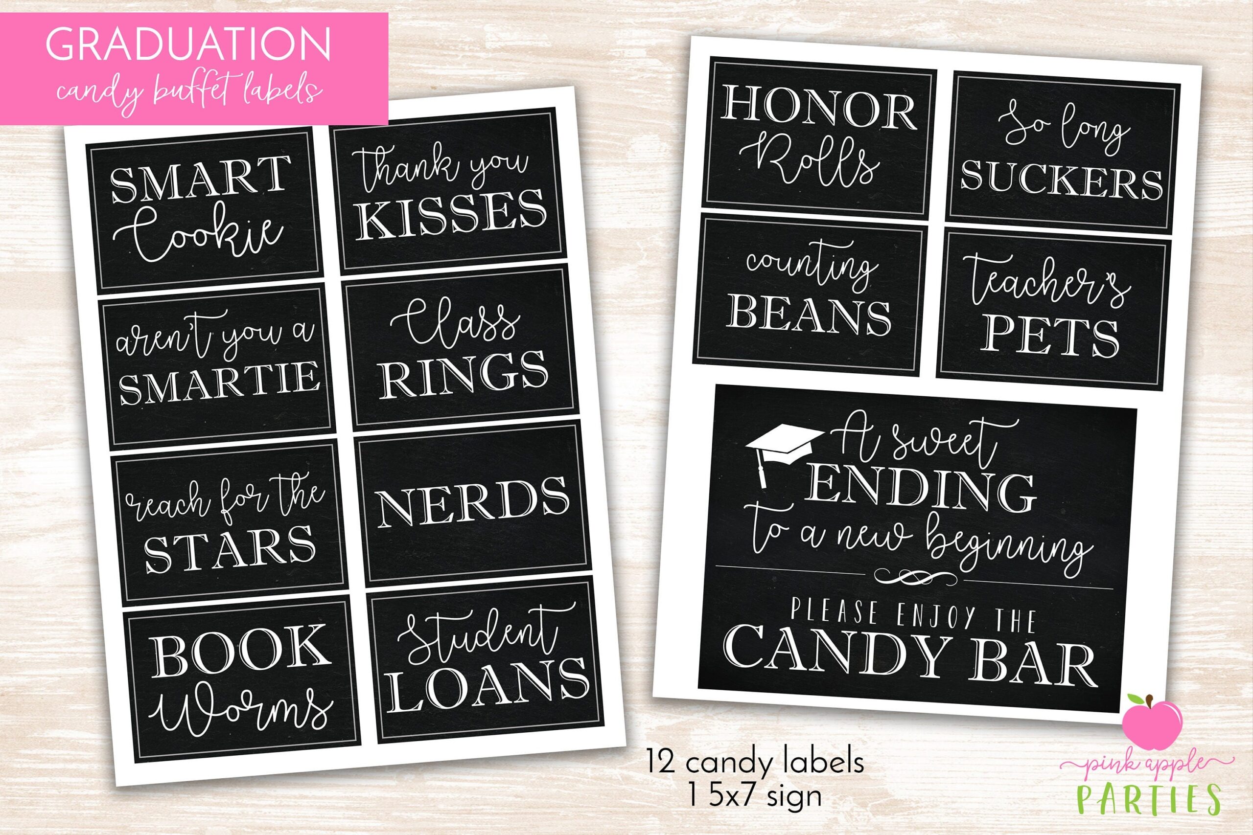 Graduation Candy Labels Printable Graduation Party Candy Buffet Candy Bar Grad Party Candy Labels INSTANT DOWNLOAD Etsy UK