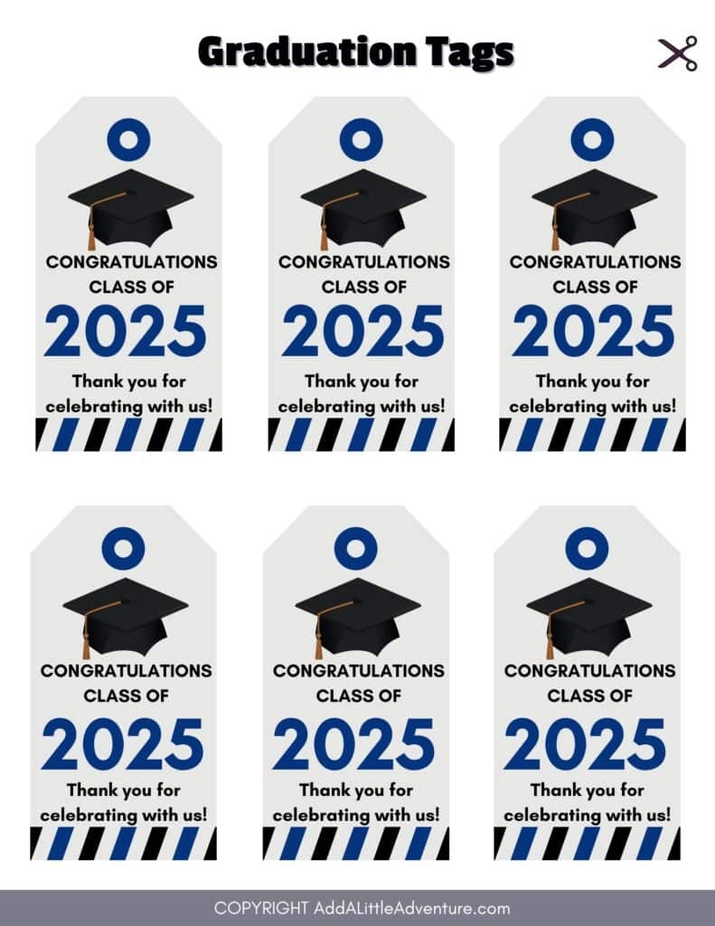 Free Printable Graduation Gift Tags