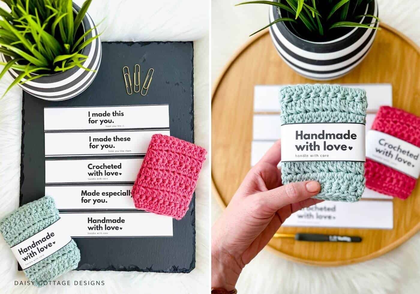 Handmade With Love Labels FREE Daisy Cottage Designs