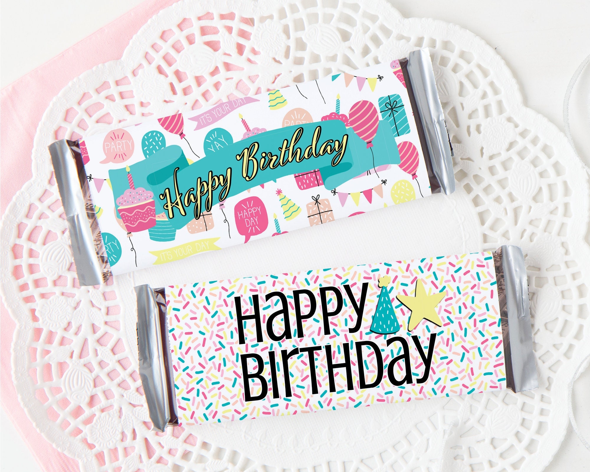 Free Printable Birthday Candy Bar Wrappers