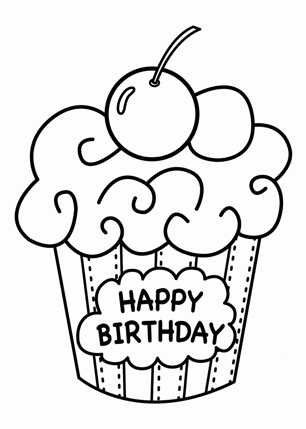 Free Printable Coloring Birthday Card For Teacher
