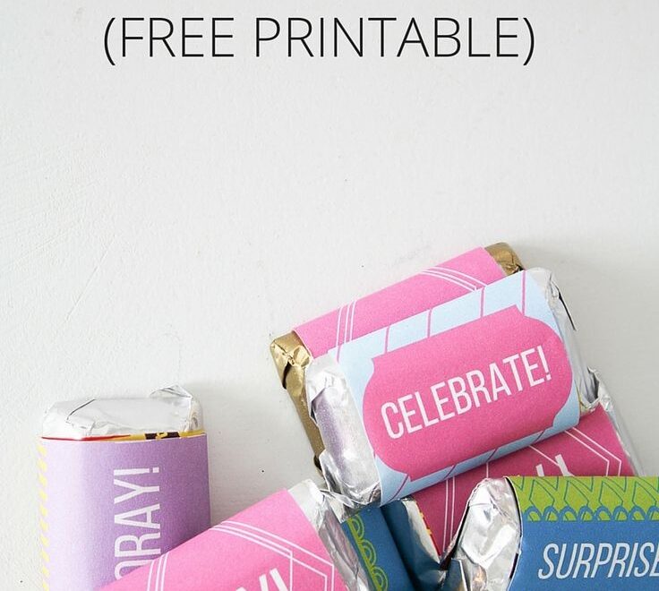 Happy Birthday Mini Chocolate Wrappers Free Printable