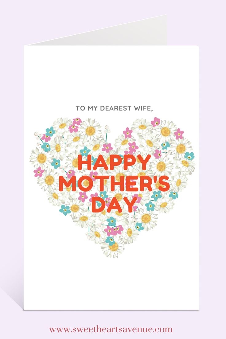 Happy Mother s Day Card From Husband Free Printable