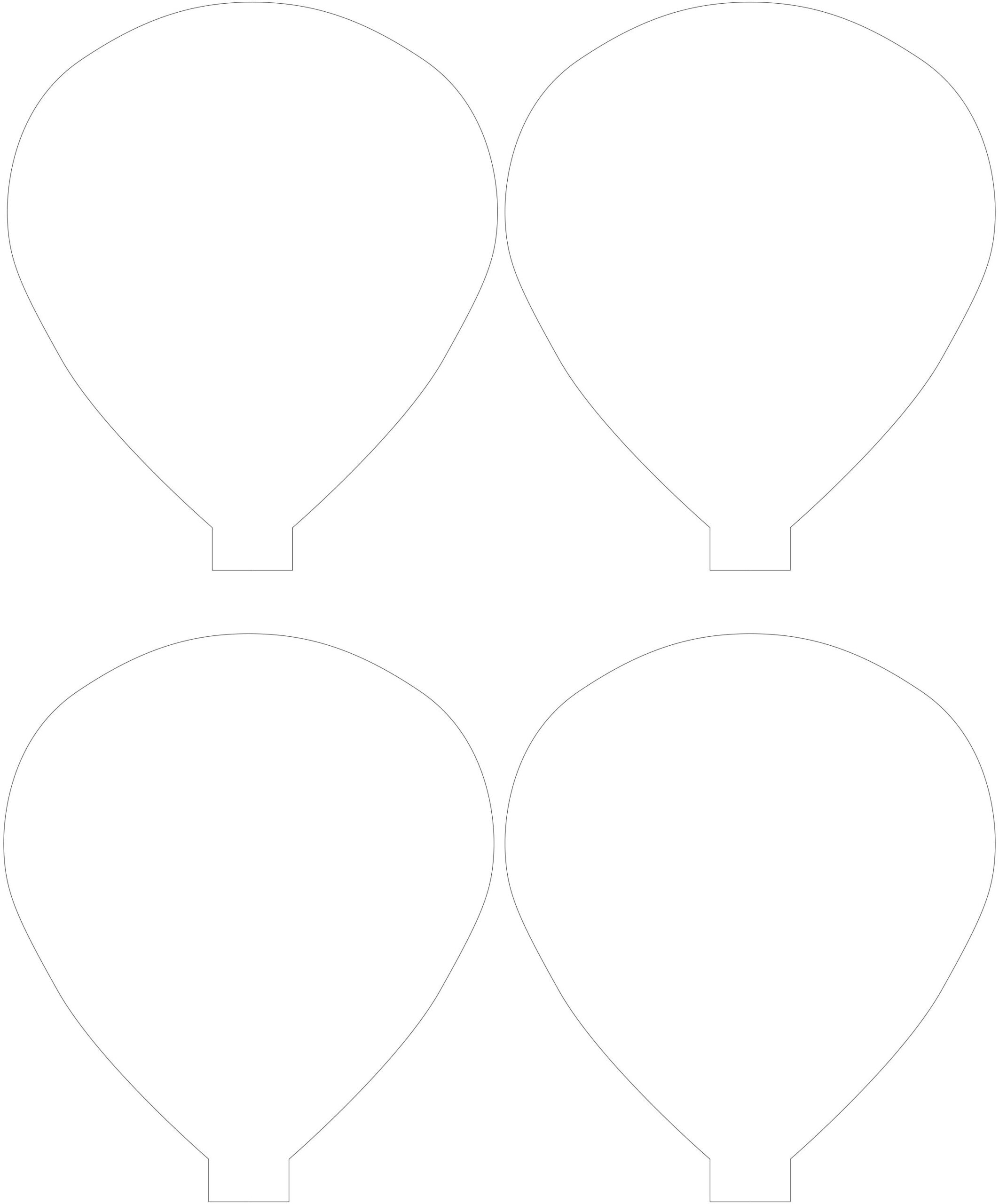 Hot Air Balloon Templates Printable Outlines For Coloring And Crafts