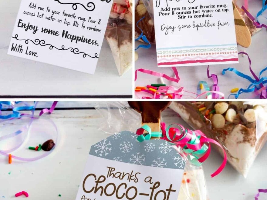 Hot Chocolate Gift Idea Free Printable Hot Cocoa Gift Tags