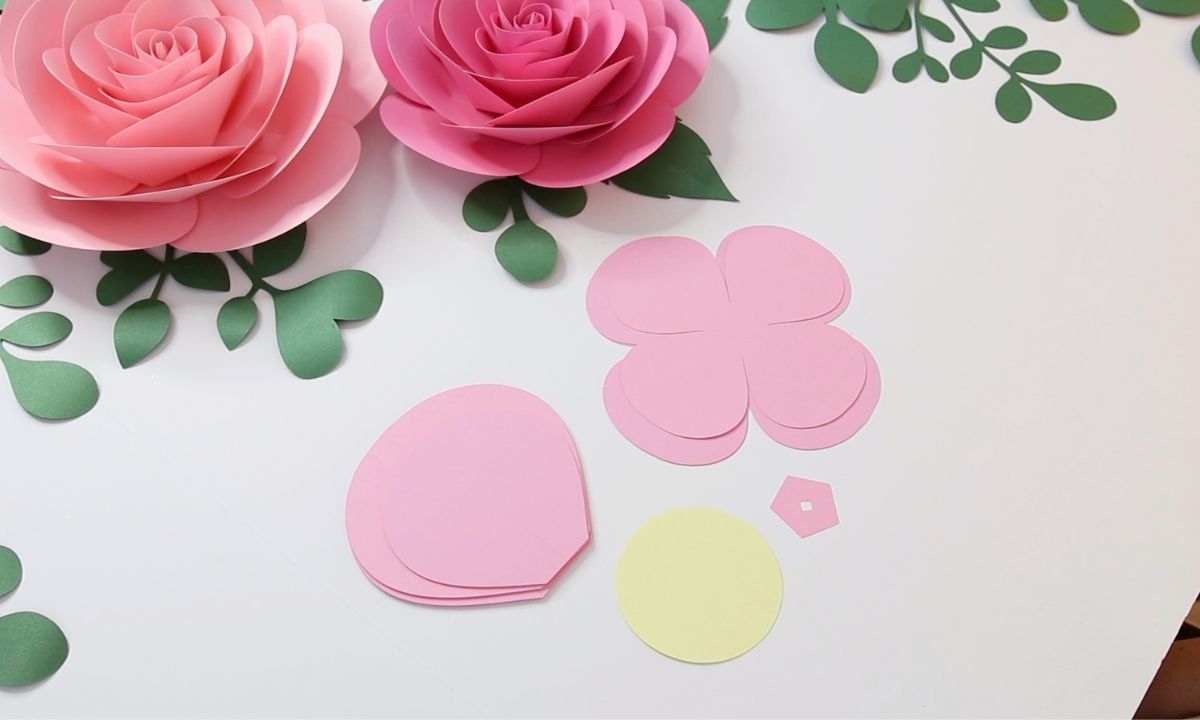 How To Make Big Paper Roses Step By Step FREE Template FancyBloom