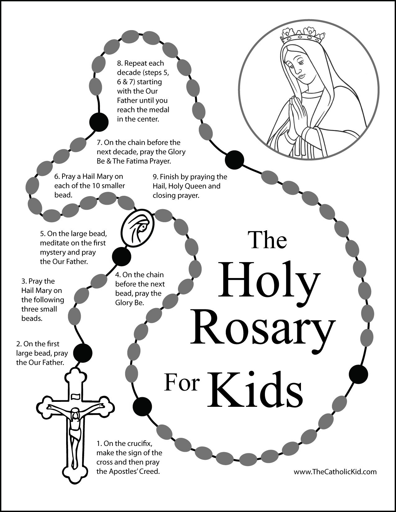 How To Pray The Rosary Printable Booklet