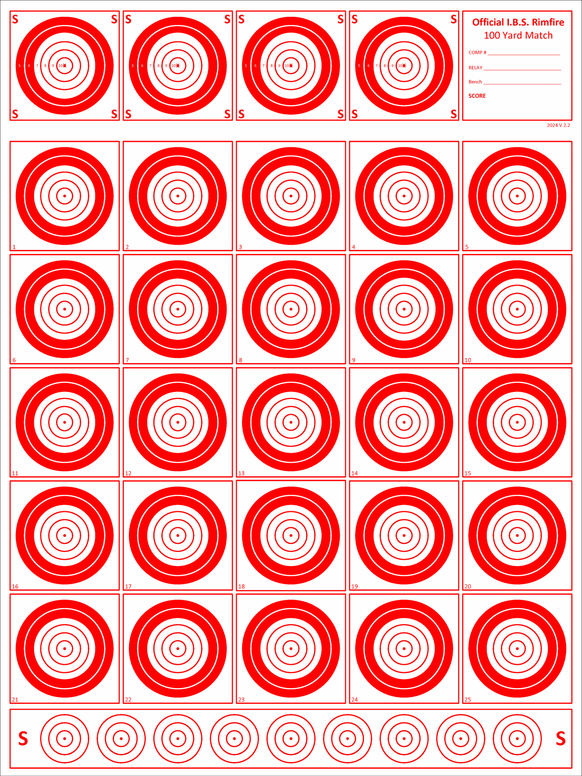IBS 100 YD RF National Target