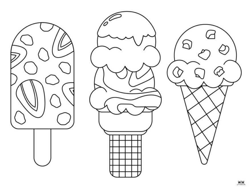Ice Cream Coloring Pages 26 Printable Pages Printabulls