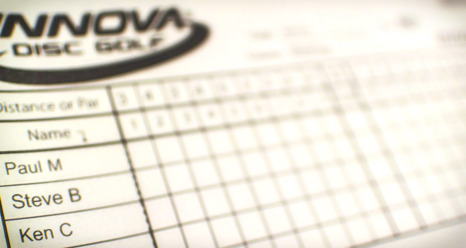 Innova Scorecard Innova Disc Golf