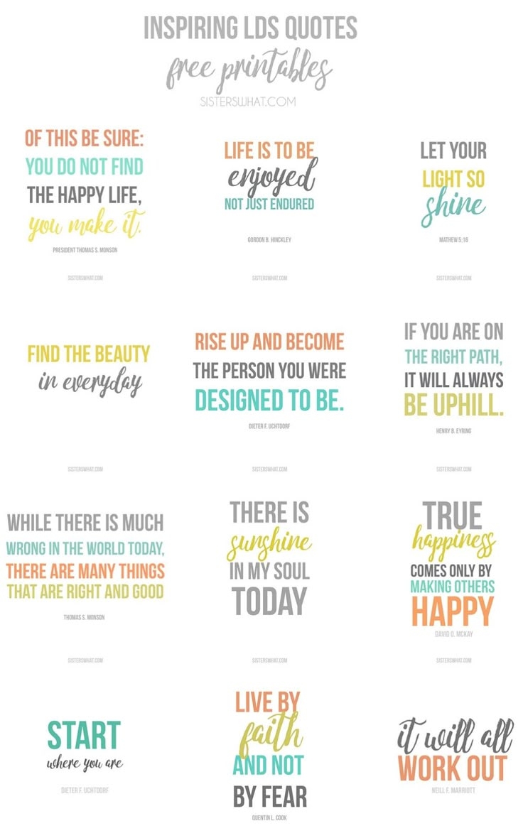 Inspirational Quotes Free Printables