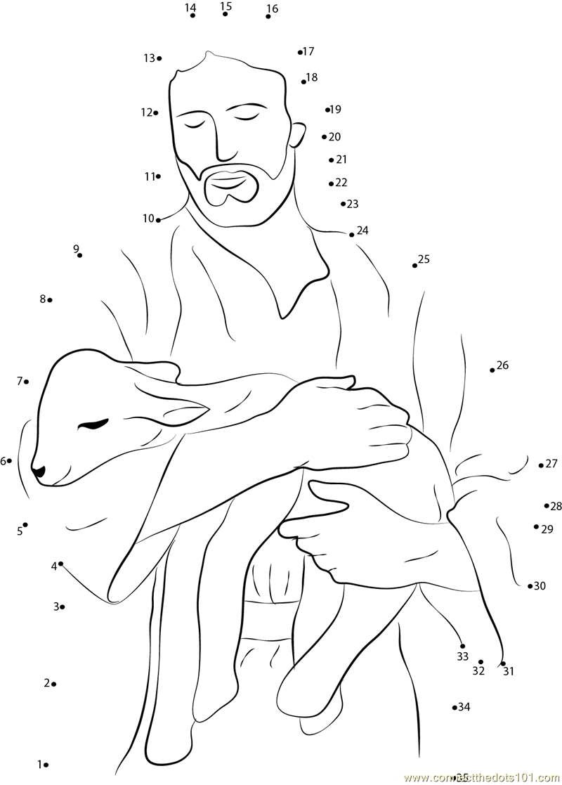 Jesus Dot To Dot Printable Worksheet Worksheets Library