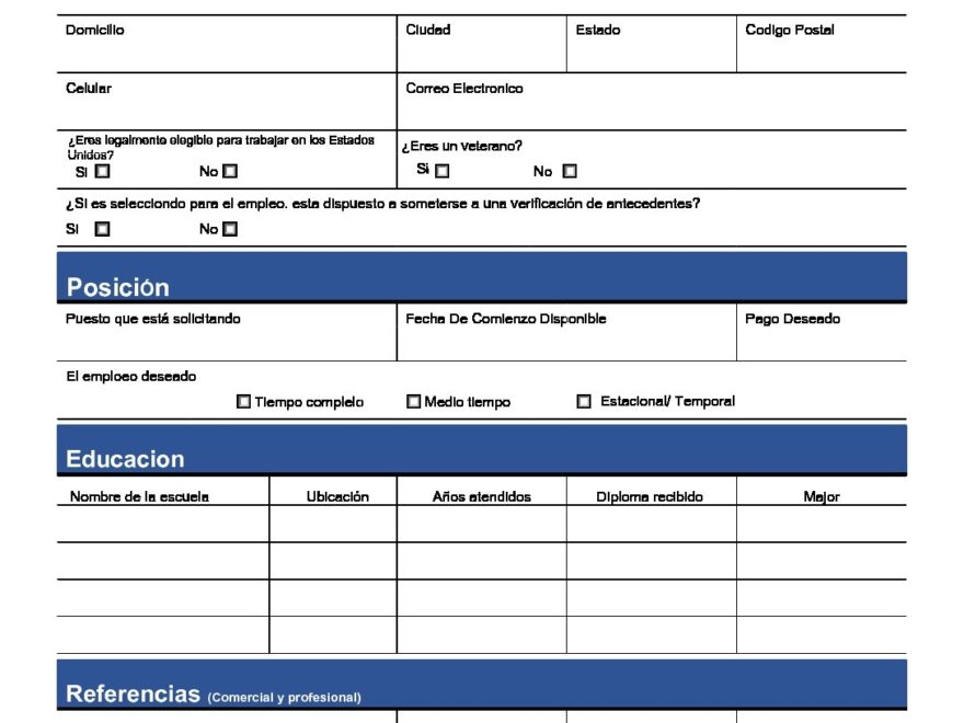 Job application form spanish Van Slyke Landscape Inc Design Construction And Maintenance Rancho Santa Fe Encinitas