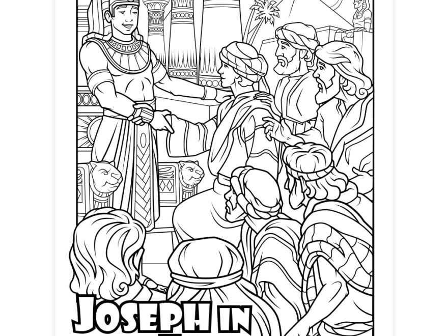 Joseph In Egypt Coloring Page Printable