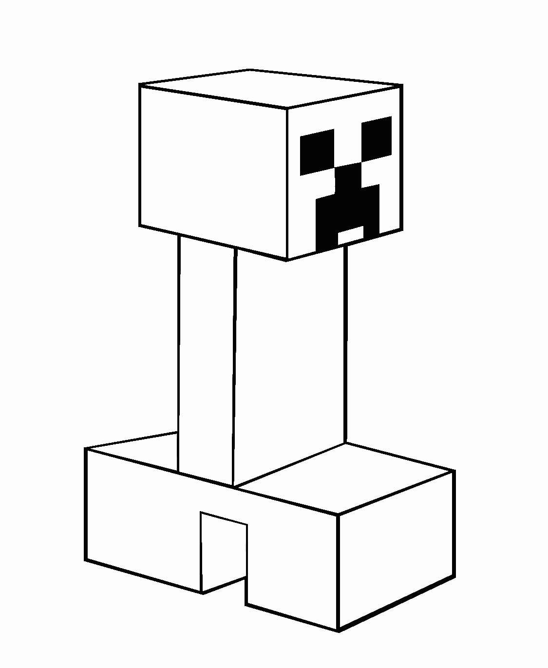 Kids Under 7 Minecraft Coloring Pages