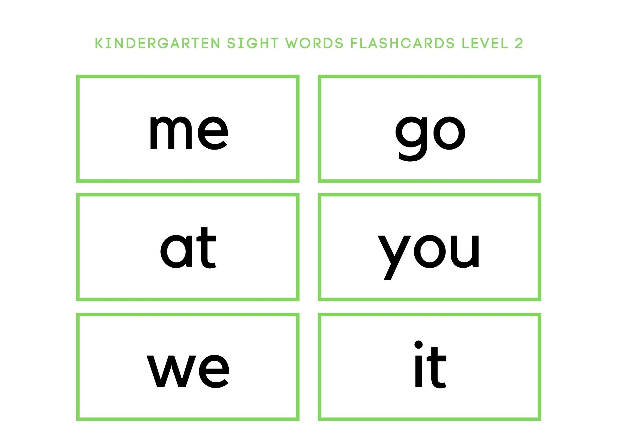 Kindergarten Sight Words Printable Flashcards Instant Download high Frequency Words Classroom Flashcards Kindergarten Flash Cards Etsy