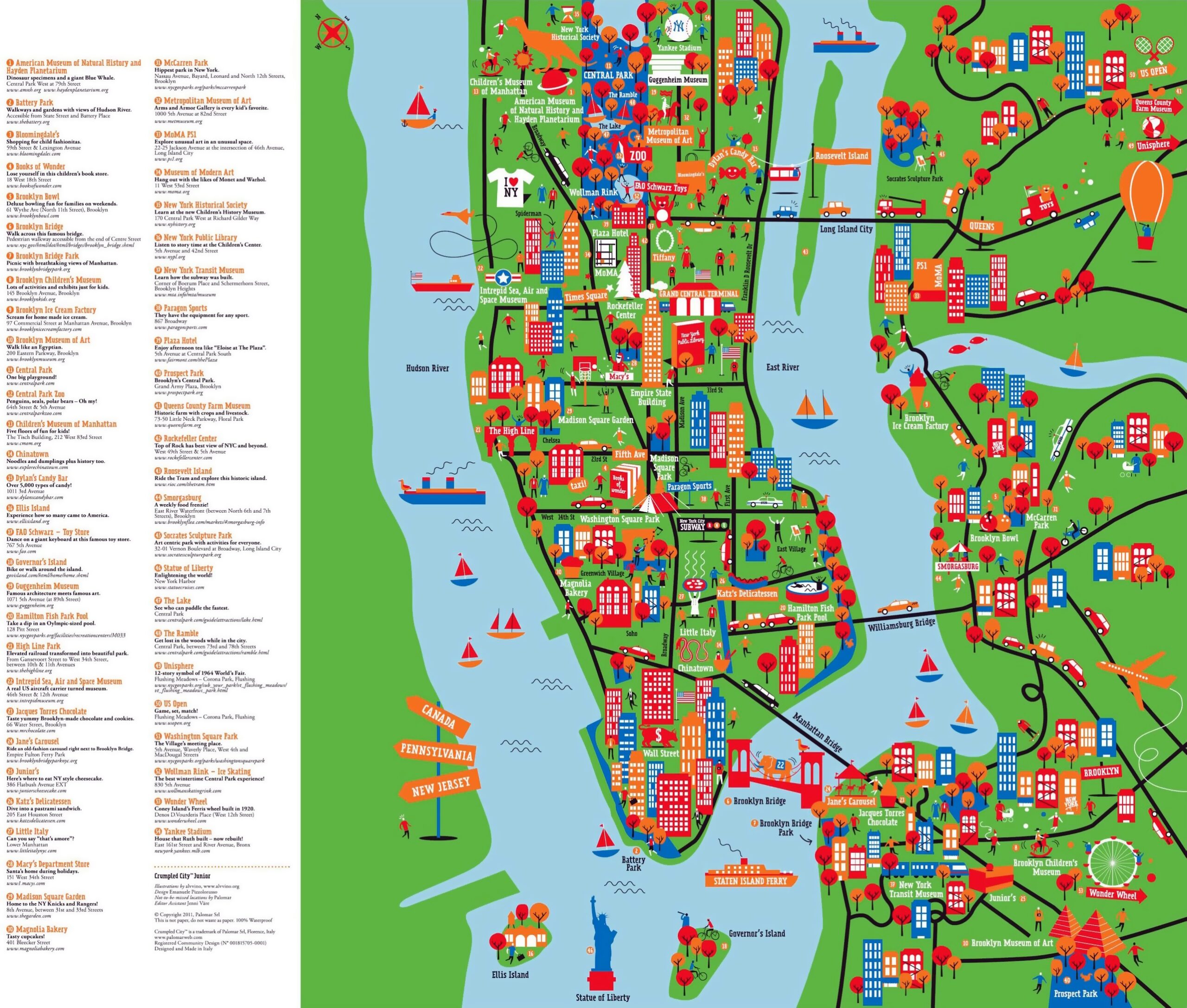 Printable New York Street Map