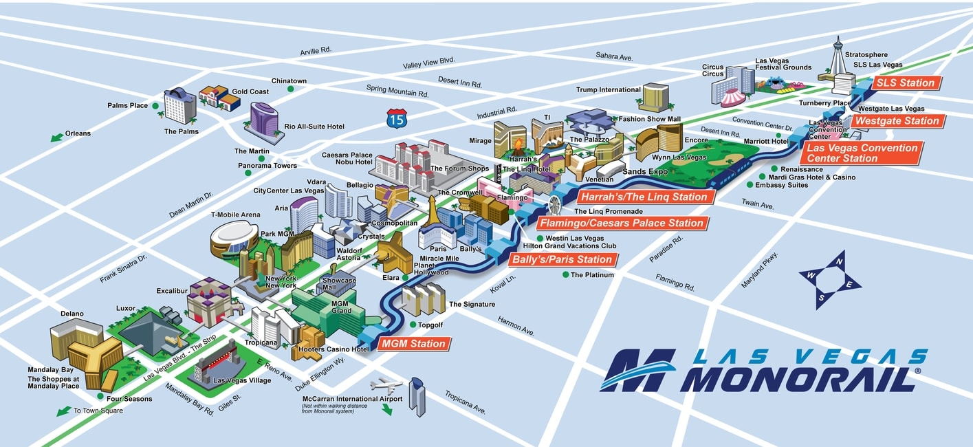 Las Vegas Maps The Tourist Maps Of LV To Plan Your Trip