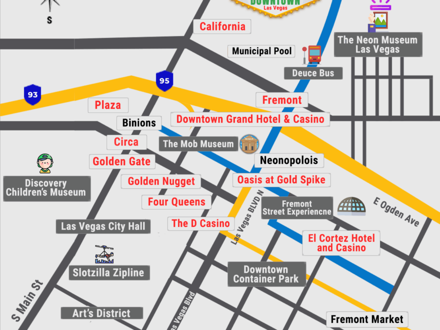 Las Vegas Strip Map 2025 Las Vegas Direct