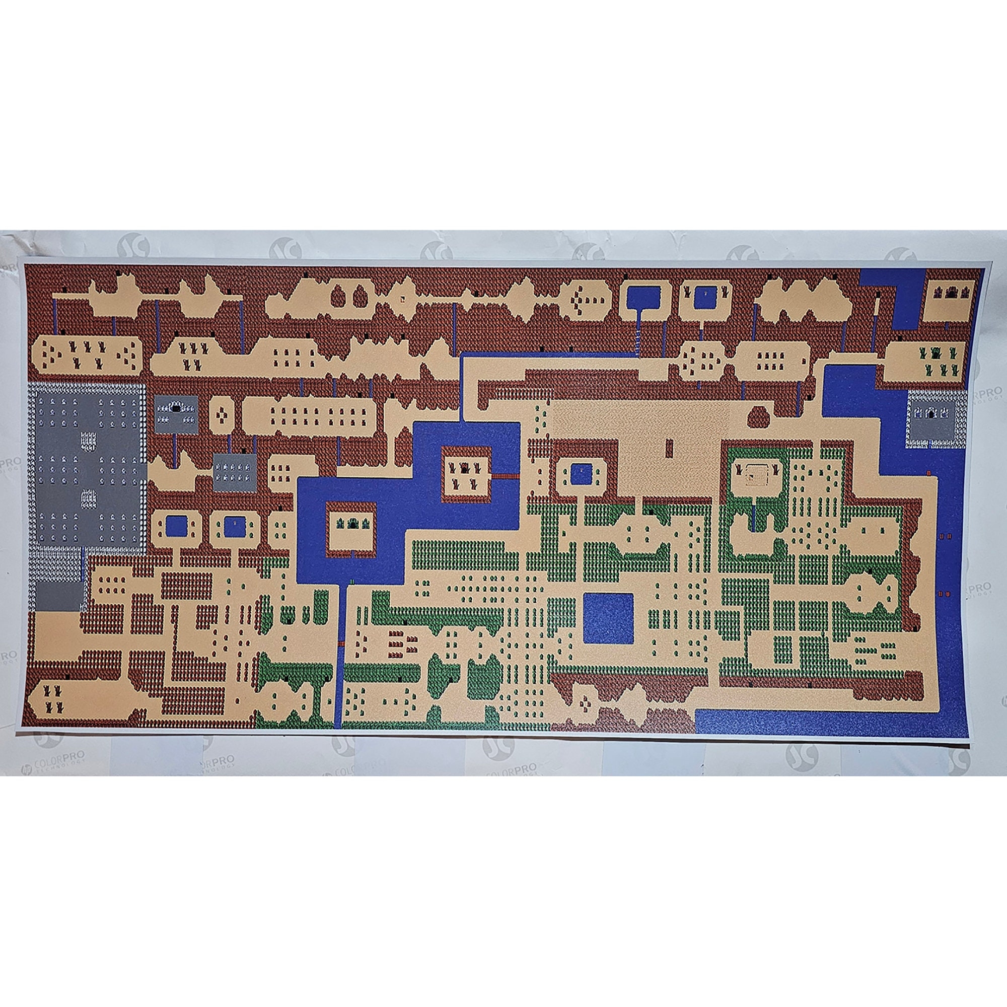 Legend Of Zelda The The Overworld Map For NES Original scan Worksheets Library