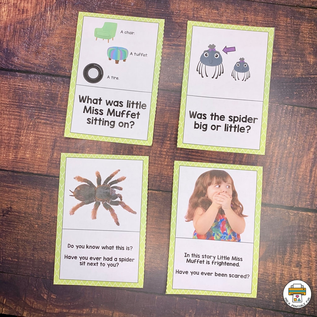 Little Miss Muffet Sequencing Printable