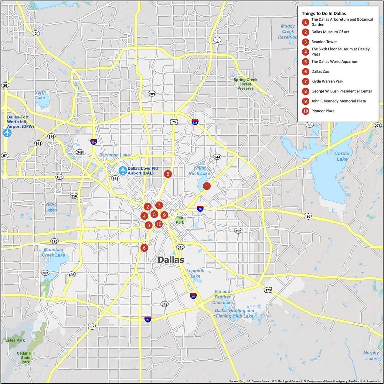 Free Printable Map Of Dfw Metroplex