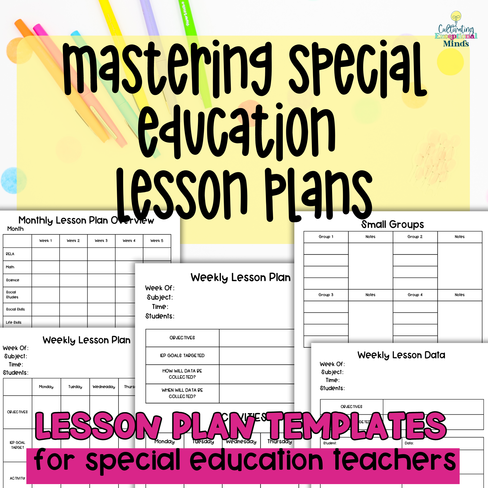 Mastering Special Education Lesson Plans Your Ultimate Guide Cultivating Exceptional Minds