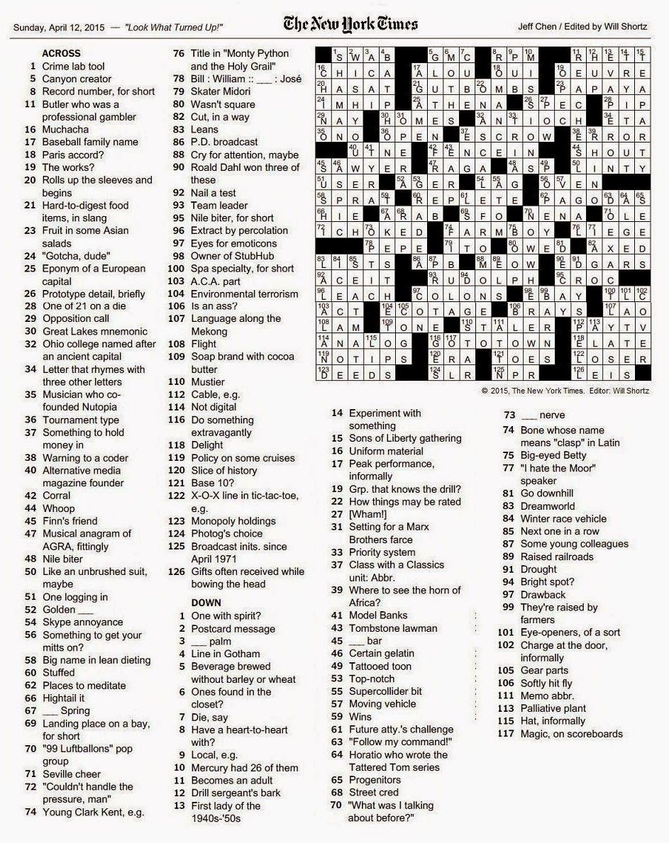 Meet Three U Of I Students Who Wrote A New York Times Crossword Worksheets Library