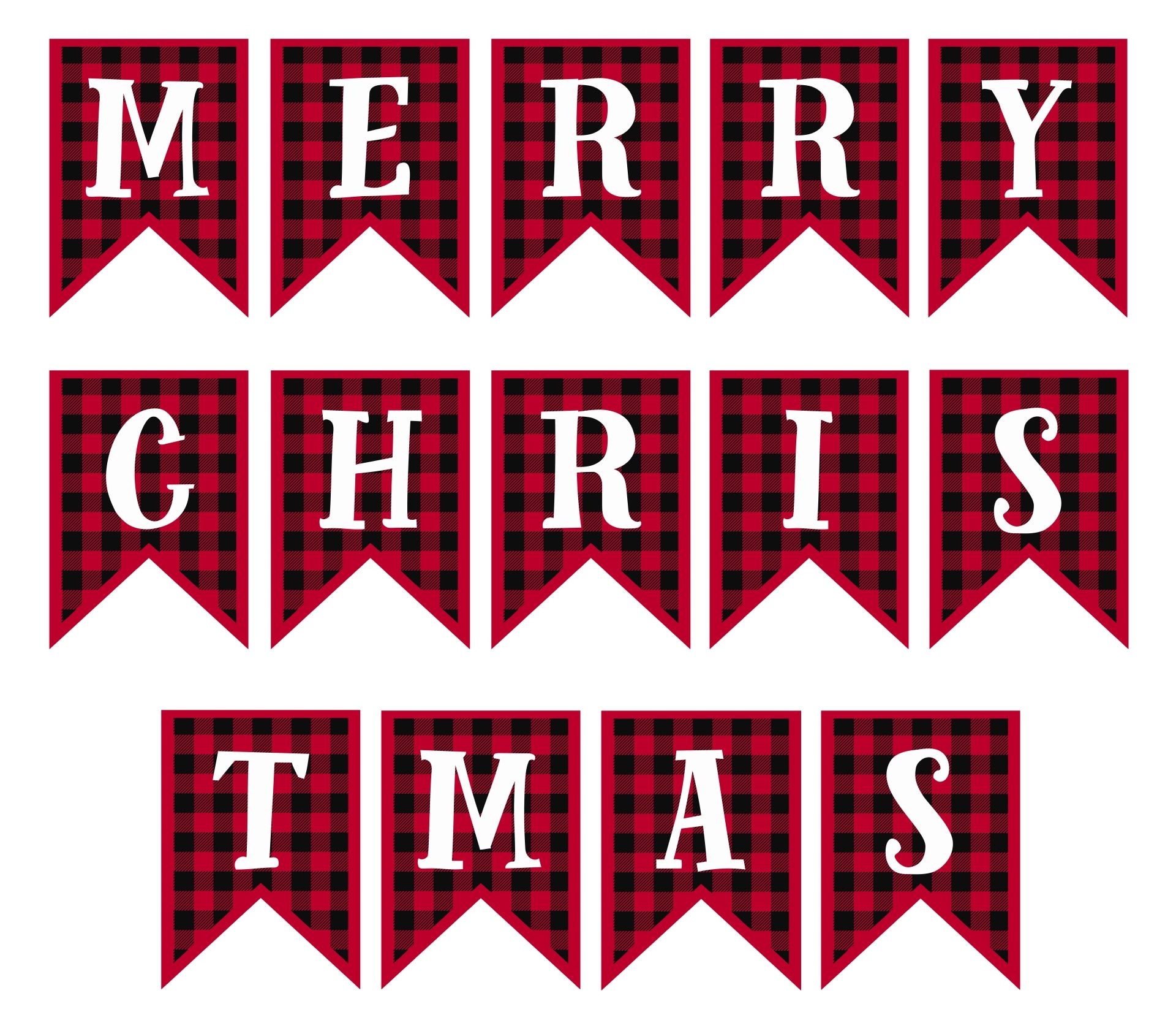 Merry Christmas Lettering 15 Free PDF Printables Printablee