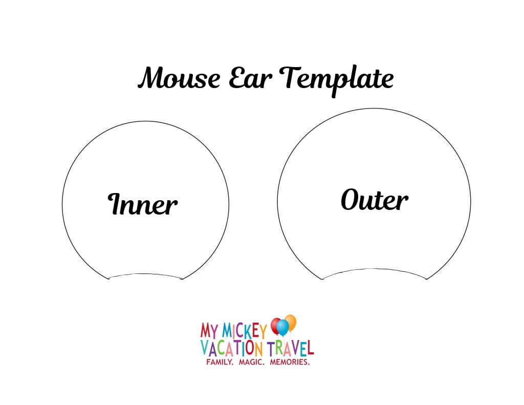 Mickey Ears Template