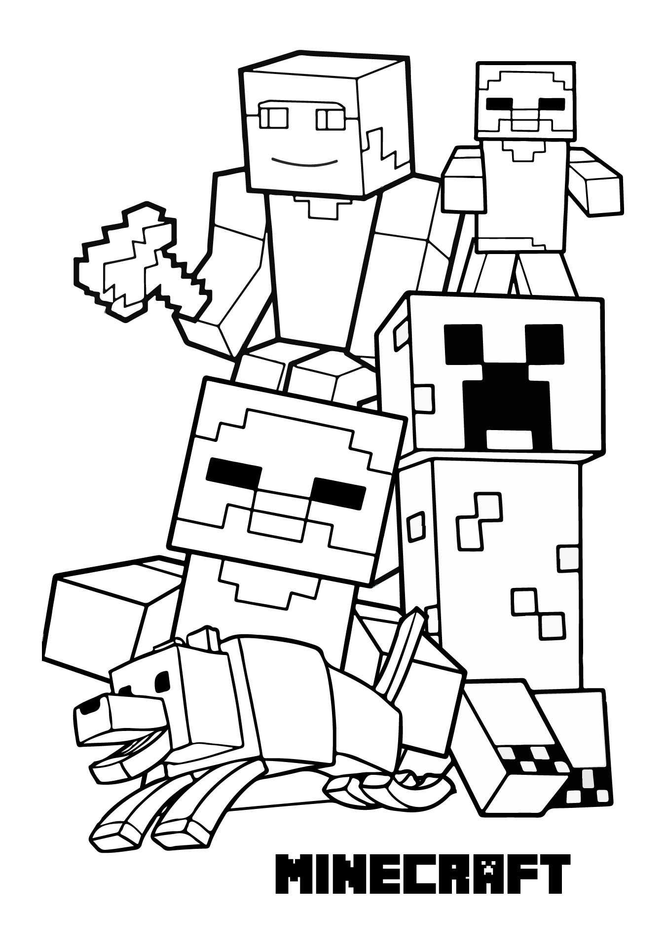 Minecraft Coloring Pages Print Them For Free Pdf