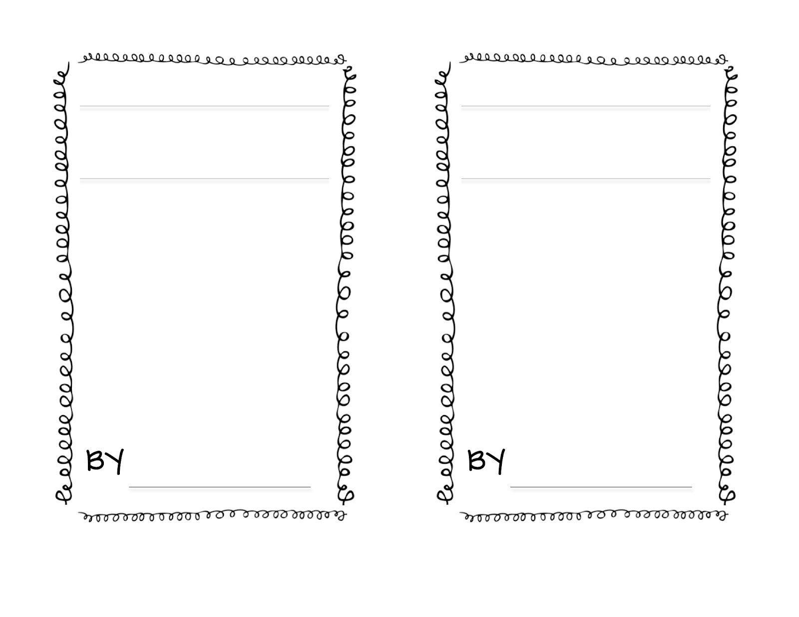 Free Printable Mini Book Template
