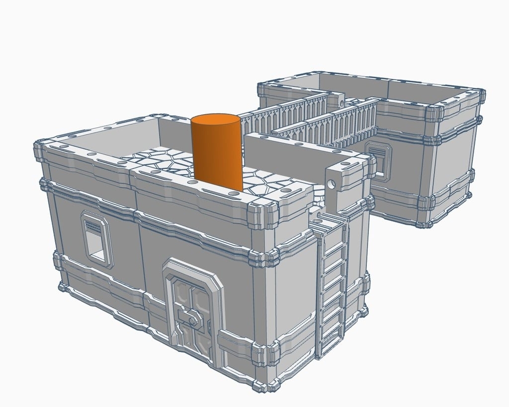 Modular 28mm Scifi Building Components By Mr mich Thingiverse
