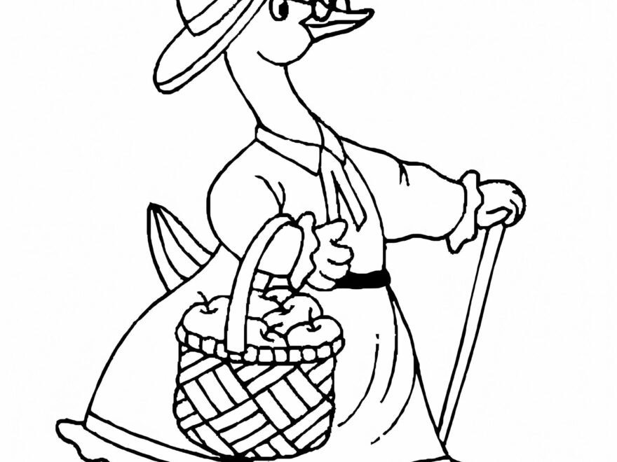 Mother Goose 2 Coloring Page