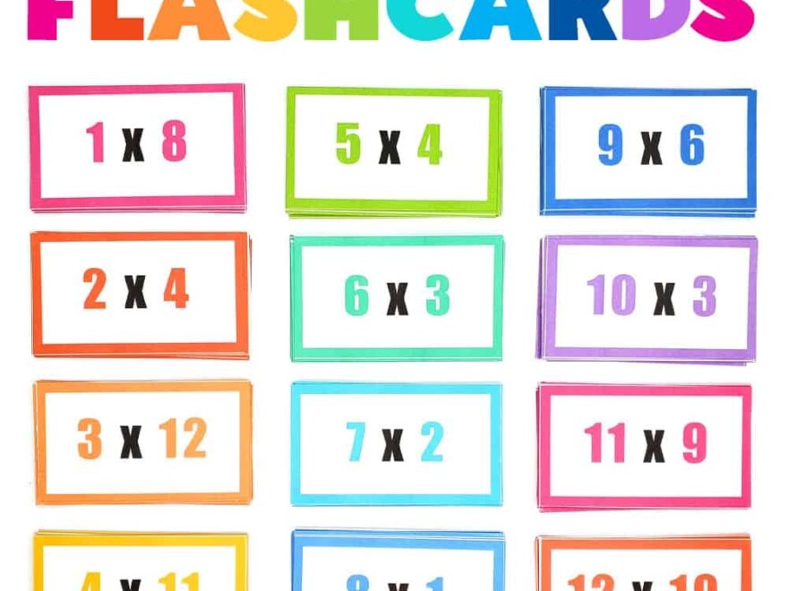 Multiplication Flashcards Superstar Worksheets